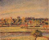 Pissarro, Camille - Frost, View fom Bazincourt